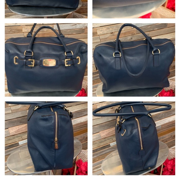 Michael Kors Blue Hamilton XL Weekender Bag. - Picture 2 of 6